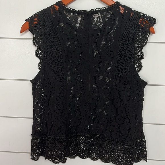 Vintage black lace top - Picture 5 of 7